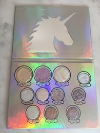 -New Brand The GlitterEyes Magica Unicorn Palette 11 cores impermeável natural Maquiagem Eyeshadow Palette DHL grátis