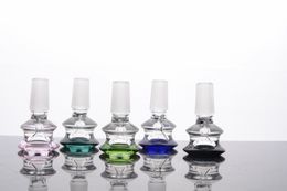 Hi-Q Bong Bowl Colour Male Bowl Colourful Glass Bowl for Smoking Pipe Free Shipping