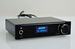 Freeshipping D8 Full Pure Digital Audio Headphone Amplifier Input USB/XMOS/Coaxial/Optics/AUX 80W*2 24Bit/192KHz DC28V/4.3A OLED