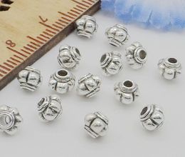 1000Pcs/lot Tibetan Silver Spacers Beads For Jewellery Making DIY 4x5mm