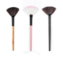 Wholesale 23 pcs/Lot New Hot Sale High quality Makeup Fan Blush Face Foundation Cosmetic Brush Free Shipping