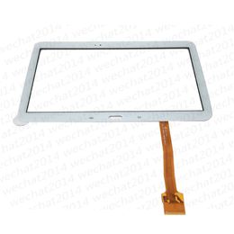 50PCS Touch Screen Digitizer Glass Lens with Tape for Samsung Galaxy Tab 3 10.1 P5200 P5210 free DHL