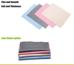 wholesale 50pcs eyewear cloth high-quality super-fine and thick pure cotton glasses cleaning cloth muti-color pilling with Strong detergency wholesale