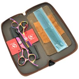 6.0Inch Meisha JP440C Plum Blossom Handle Barber Scissors Set Professional Hairdressing Scissors for Hairdressing Tool Hot ,HA0337
