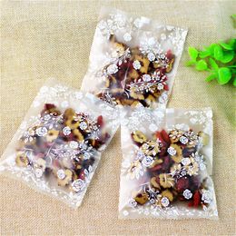 New DIY 400pcs/lot small white roses open top Snack bags/Lovely Biscuits Bread Cookie Gift Bag 4 sizes Wholesale