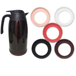Silicone insulation pad for thermos cup mug nonslip coaster scratch-resistant bottle holder coloful sleeves protection 125mm replacement