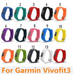 500PCS Replacement Smart wrist rubber Band watchband Silicone Strap For Garmin Vivofit 3 Vivofit3 Wristband