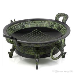 Cornucopia bronze antique ornaments Mingwen furnace crafts Feng Shui furnishings decorated antique living room