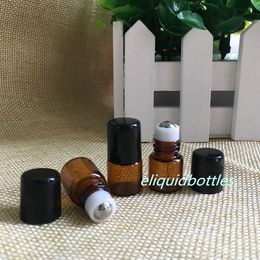 WHOLESALE 1ML SMALL PERFUME ROLL ON ROLLER BALL GLASS BOTTLE Essential Oil Botttle DHL Free Shipping