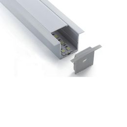 100 X 1M sets/lot Recessed wall aluminum profile led and 35mm deep T profile channel for ceiling or wall lights