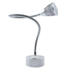 -5W LED-Scheinwerfer Schlauchlampe Lesewandlampen AC85-265V Spiegellicht mit Ein / Aus-Schalter 360-Grad-Rotation Flexibler Arm