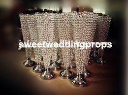 aisle Cylinder Shape Flower Glass Vase Home hotel wedding Decoration Tall Glass Vases