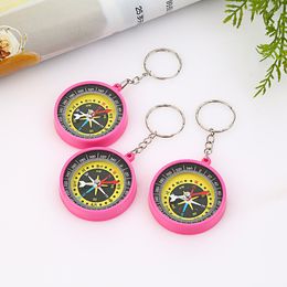 Direct selling Korea gift Keychain Colour plastic accessories Compass Pendant Gift Outdoor Gadgets