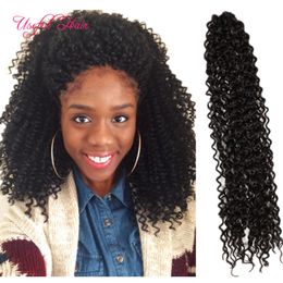 20" curly Freetress water wave crochet hair extensions free tress bulk hair for braiding,synthetic braiding hair weave bulks for black women