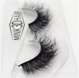 Hot 3d mink lashes wholesale 100% real Handmade crossing lashes individual strip thick lash 09 free shipping