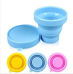 Portable Silicone Retractable Folding Water Cup Collapsible Outdoor Travel Telescopic Collapsible Soft Drinking Cup foldable Water Bottles