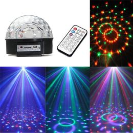 Wholesale LED MP3 DJ Disco Party Club Crystal Magic Ball Stage 18 w/play music RGB Light/Stage lighting