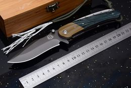 New Strider Huge Tactical Folding Knife D2 G10 Camping Hunting Survival Pocket Knife Military Utility EDC Gift With Wood Box