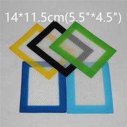 Wholesale Non-stick Silicone Dab Mat For Wax 140*115mm (5.5*4.5 inch) BHO Wax Dab Pad Mats Silicone Baking Mats