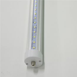 T8 LED Tubes Light FA8 R17D 8ft 40W AC85-265V SMD2835 100LM/W 240cm 8 feet Rotate Fluorescent Lamps One Single Pin Linear Bubls 5000K Lighting Direct Sale from Factory