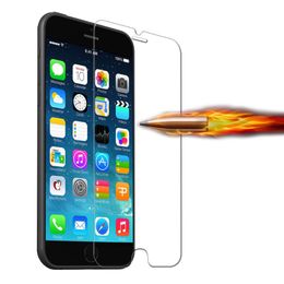 100pcs/lot 0.3mm Tempered Glass Protector For iPhone 7 6 6s plus 8 X XS 11 12 13 14Pro Max XR Screen Film 9H Explosion Proof