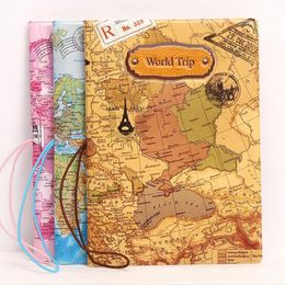 10pcs 2017 New Arrival World Trip Map Travel Passport Holder PVC Passport Cover Wallets Passport Bag Case ID Holder