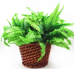 Artificial Flower Leaves Plants Pretty Fake Lifelike Plastic Persian Grass Lysimachia Fern floral decoration free shipping