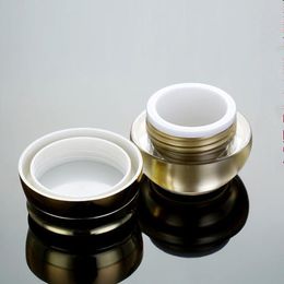 15g luxury empty Acrylic cream container gold eye cream sample Cosmetic Jar bottle ,Cosmetics Packaging F20171271