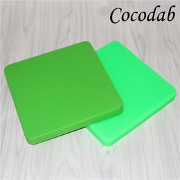 New design Square flat containers Novelty Pizza boxes silicone Jar Non-stick wax container jars silicon water pipes