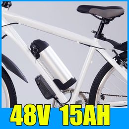 48V 15AH Kettle Cylindrical Aluminium alloy Lithium Battery Pack , 54.6V Electric bicycle Scooter E-bike Free Shipping