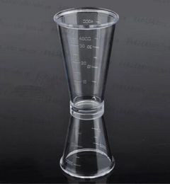 20-40 ml/transparent PC ounces cups of liquid plastic double small measuring cup with heat resistant oz cup