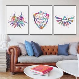 original watercolor modern legend of zelda 1 logo game movie canvas a4 art print poster wall pictures home decor painting no frame dropshipping uk - Home Decor Uk original watercolor modern legend of zelda 1 logo game movie canvas a4 art print poster wall pictures home decor painting no frame dropshipping uk - Home Decor Uk