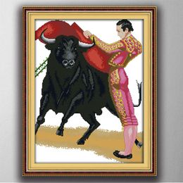 Spanish bullfighter diy home decor painting 11CT counted printed on the canvas DMC ,Cross Stitch kits 14CT needlework Set