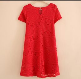 5 Colours Women's T-Shirt Women Plus Size Vintage Hollow Out Lace Dresses Party Evening European Styles Ladies Casual Dress Prom Dresses