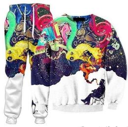 Wholesale-Unisex Women/Men Smoking Pattern Hoodies 3D Printed Casual Pullover Sweatshirt