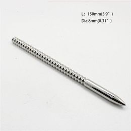 Stainless Steel male urethral stretching probe Man Chastity penis plugs urethral dilators Penis insert toys for Gays SM game toys