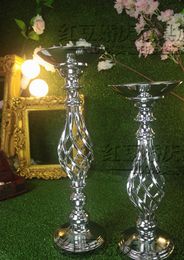 wedding table flower holder decor metal crystal stand Candelabra pan Candle Holder party hotel Centerpiece flower display