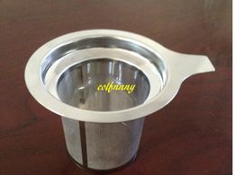 50pcs/lot Fast shipping New 304 Stainless Steel Tea Infuser Strainer Loose Tea Leaf Spice Philtre