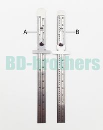 15cm Stainless Steel Straight Ruler Metal Graduated Scale Depth Gauges CM Inch Double Sided Repair Rule Measuring Tool 100pcs/lot