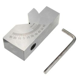 Freeshipping High Quality Toolmaker Precision Gauge Micro Adjustable Angle V Block Milling Setup 0 to 60 Degree