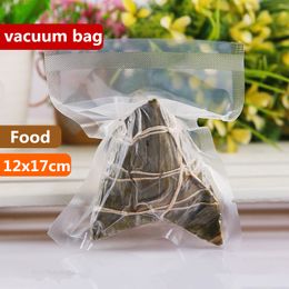 12x17cm 0.16mm Vacuum Nylon Clear Cooked Food Saver Storing Packaging Bags Meat Snacks Hermetic Storage Heat Sealing Plastic Package Pouch