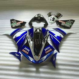 Motorcycle fairings for Yamaha YZF R1 09 10 11 12 13 14 blue black injection Mould fairing kit YZFR1 2009-2014 OR20