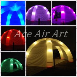 Removable Wall Beautiful Giant 8m Diameter RGB Lighting Inflatable Party Tent For Sale Inflatable Spider Tent Suppliers Made In China