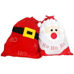 Christmas Santa Sack Stocking Plus Size Gift bags Christmas Decorations Supplies Santa Claus Xmas Gifts IC627