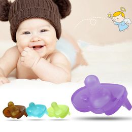 Wholesale-Healthy Silicone Funny Baby Pacifier Dummy Nipple Teethers Toddler Pacy Orthodontic Teat Infant Baby Christmas Gift 1pc