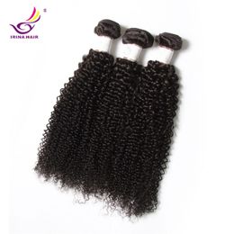 20% Off 2017 new arrival Peruvian Malaysian Brazilian Virgin Hair afro kinky curly 4 Bundles/ lot Human Hair Weft free shipping