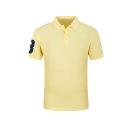 New Fashion Top Quality Men's Classic Polo Shirt Washed Pique Polo Short Sleeve with Embroidered Logo