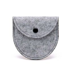 DHL free 200pcs/lot Half felt Coin Purses little zero wallet mini coin pocket drop shipping Can be Customise