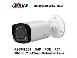 -Dahua IPC-HFW4431R-Z IP сетевая камера 4MP 2.8 mm ~12 мм моторизованный зум-объектив IP66 поддержка POE пуля камеры английский оригинальный бесплатная доставка