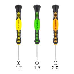 Phillips 1.2 1.5 x 40mm Colourful Screwdriver 2.0 Straight / Flathead / Slotted Screwdrivers Magnetic Good Plating Plastic Handle 200pcs/lot